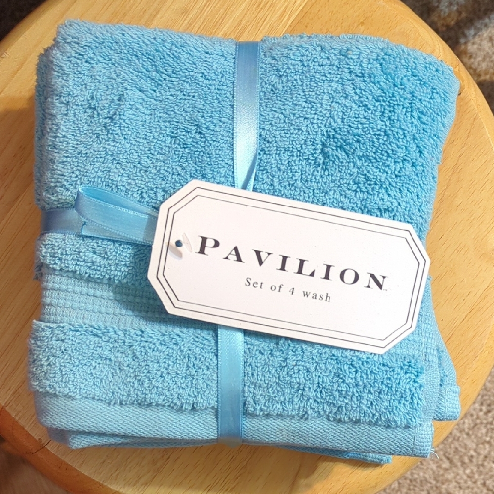Pavilion Blue Washcloth Set